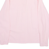 Womens Plain Shirt Pink Long Sleeve S