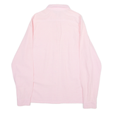 Womens Plain Shirt Pink Long Sleeve S