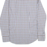 FRED PERRY Slim Fit Mens Shirt Brown Check Long Sleeve S