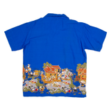 FRAPPE Mens Shirt Blue Crazy Pattern XL