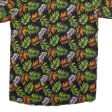 RX 100 Mens Hawaiian Shirt Black Floral S