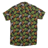 RX 100 Mens Hawaiian Shirt Black Floral S