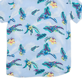 CLOCKHOUSE Mens Hawaiian Shirt Blue Floral L