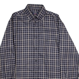 PAUL & SHARK Mens Shirt Black Check Long Sleeve M