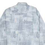 NICK TAYLOR Mens Shirt Grey Long Sleeve L