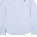 TOMMY HILFIGER Mens Shirt Blue Striped Long Sleeve XL