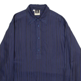 VERSACE JEANS Mens Shirt Blue Striped Long Sleeve M
