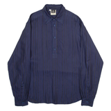 VERSACE JEANS Mens Shirt Blue Striped Long Sleeve M