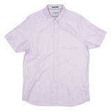 TED BAKER Mens Plain Shirt Purple L