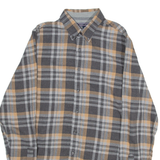 TOMMY HILFIGER Slim Fit Mens Shirt Brown Check Long Sleeve S