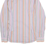 TED BAKER Mens Shirt Pink Striped Long Sleeve M