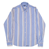 TED BAKER Mens Shirt Blue Striped Long Sleeve L