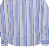 TED BAKER Mens Shirt Blue Striped Long Sleeve L
