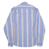 TED BAKER Mens Shirt Blue Striped Long Sleeve L
