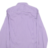 TED BAKER Mens Shirt Purple Striped Long Sleeve S