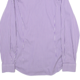 TED BAKER Mens Shirt Purple Striped Long Sleeve S