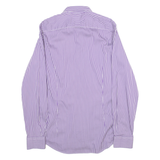 TED BAKER Mens Shirt Purple Striped Long Sleeve S