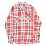 TOMMY HILFIGER Mens Shirt Red Plaid Long Sleeve M