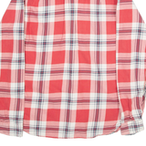 TOMMY HILFIGER Mens Shirt Red Plaid Long Sleeve M
