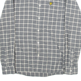 LYLE & SCOTT Mens Shirt Grey Check Long Sleeve S