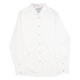 TED BAKER Mens Plain Shirt White Long Sleeve M