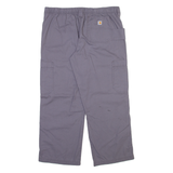 CARHARTT Carpenter Womens Trousers Grey Regular Straight W34 L27