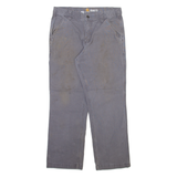 CARHARTT Mens Trousers Grey Relaxed Straight W32 L28