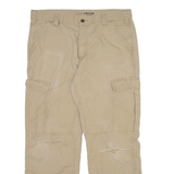 CARHARTT Cargo Mens Trousers Beige Relaxed Straight W36 L30