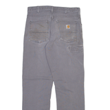 CARHARTT Mens Corduroy Trousers Grey Relaxed Straight W32 L32