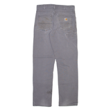 CARHARTT Mens Corduroy Trousers Grey Relaxed Straight W32 L32