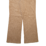 CHAPS Womens Corduroy Trousers Beige Regular Bootcut W32 L29