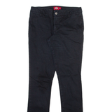 DICKIES Womens Trousers Blue Slim Straight W28 L31