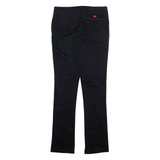 DICKIES Womens Trousers Blue Slim Straight W28 L31