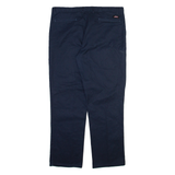 DICKIES Mens Trousers Blue Regular Straight W38 L32