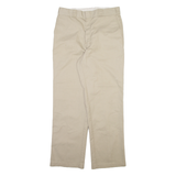 DICKIES Mens Trousers Beige Regular Straight W34 L32