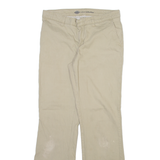 DICKIES Womens Trousers Beige Slim Bootcut W31 L31