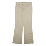 DICKIES Womens Trousers Beige Slim Bootcut W31 L31