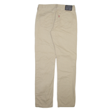 LEVI'S 514 Mens Trousers Beige Slim Straight W32 L34
