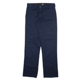 DICKIES Mens Trousers Blue Slim Straight W30 L31