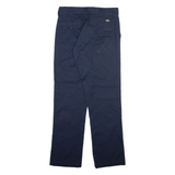 DICKIES Mens Trousers Blue Slim Straight W30 L31