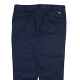 DICKIES 874 Workwear Mens Trousers Blue Regular Straight W42 L30