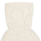 HOLLISTER Womens Playsuit Cream Wide-Leg Lace XS