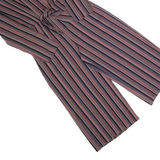 Womens Jumpsuit Black Striped 90s Wide-Leg S