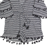 DODO BAROR Womens Playsuit Black Striped Wide-Leg L