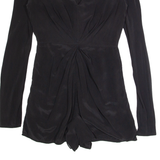 ZIMMERMANN Womens Playsuit Black Wide-Leg Silk S