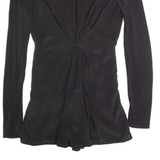 ZIMMERMANN Womens Playsuit Black Wide-Leg Silk S