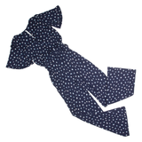 PHASE EIGHT Womens Jumpsuit Blue Spotted Wide-Leg UK 8