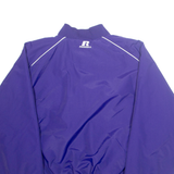 RUSSELL ATHLETIC Mens Jacket Purple Nylon XL