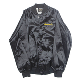 AMERICAS JACKETS Mens Varsity Jacket Black Nylon USA XS