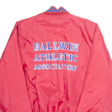 BIRDIE Mens Varsity Jacket Red Nylon USA 2XL